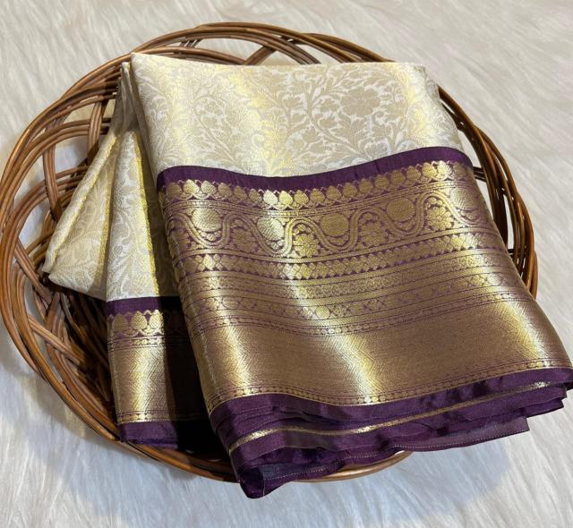 Malhar banarasi tissue surat ki saree